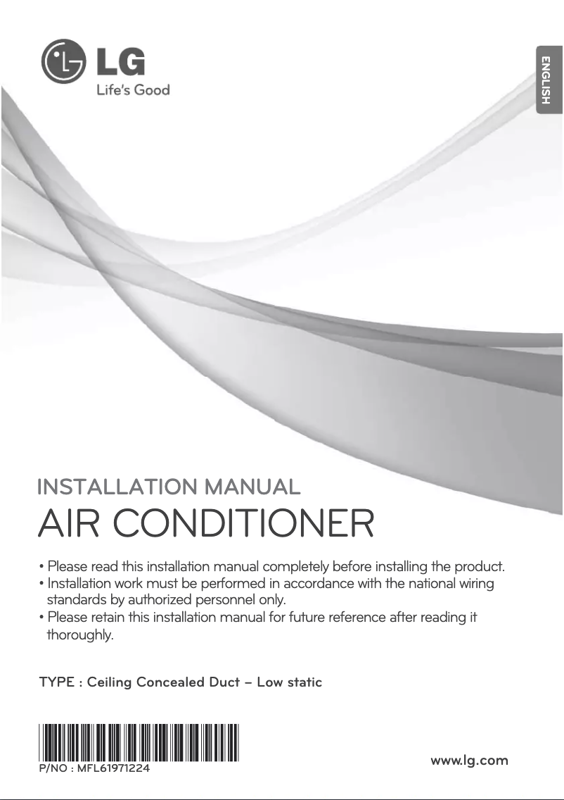 Image de la première page du manuel de l'appareil ABNQ18GL2A0