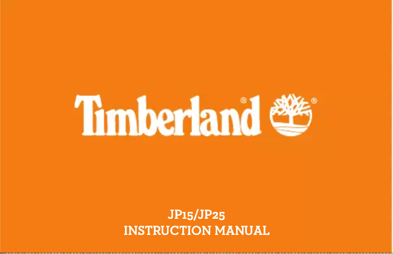 Page 1 de la notice Manuel utilisateur Timberland JP15
