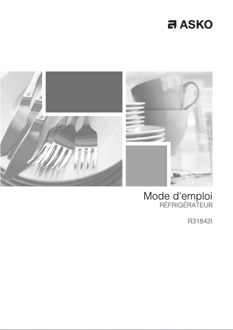 Page 1 de la notice Manuel utilisateur Asko R31842I