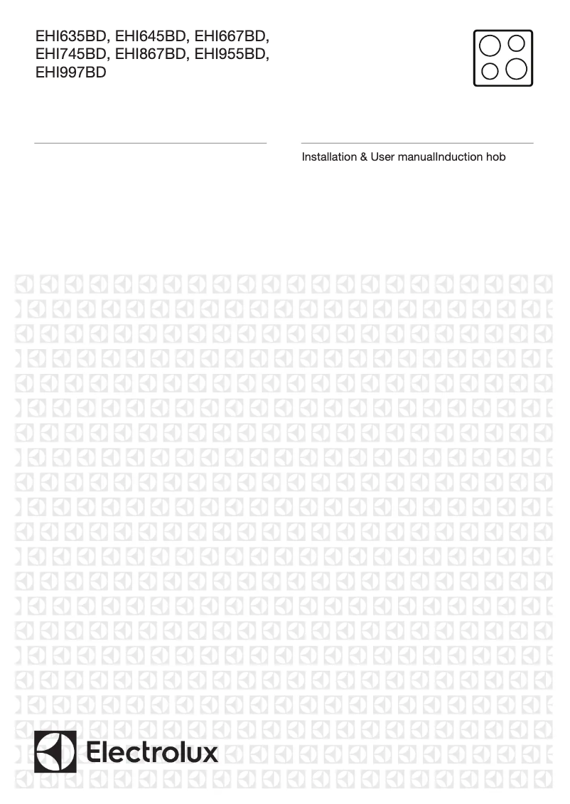 Page 1 de la notice Manuel utilisateur Electrolux EHI955BD