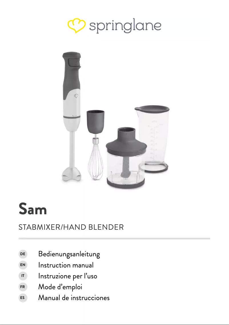 Page n°1 - Manuel utilisateur Springlane Sam