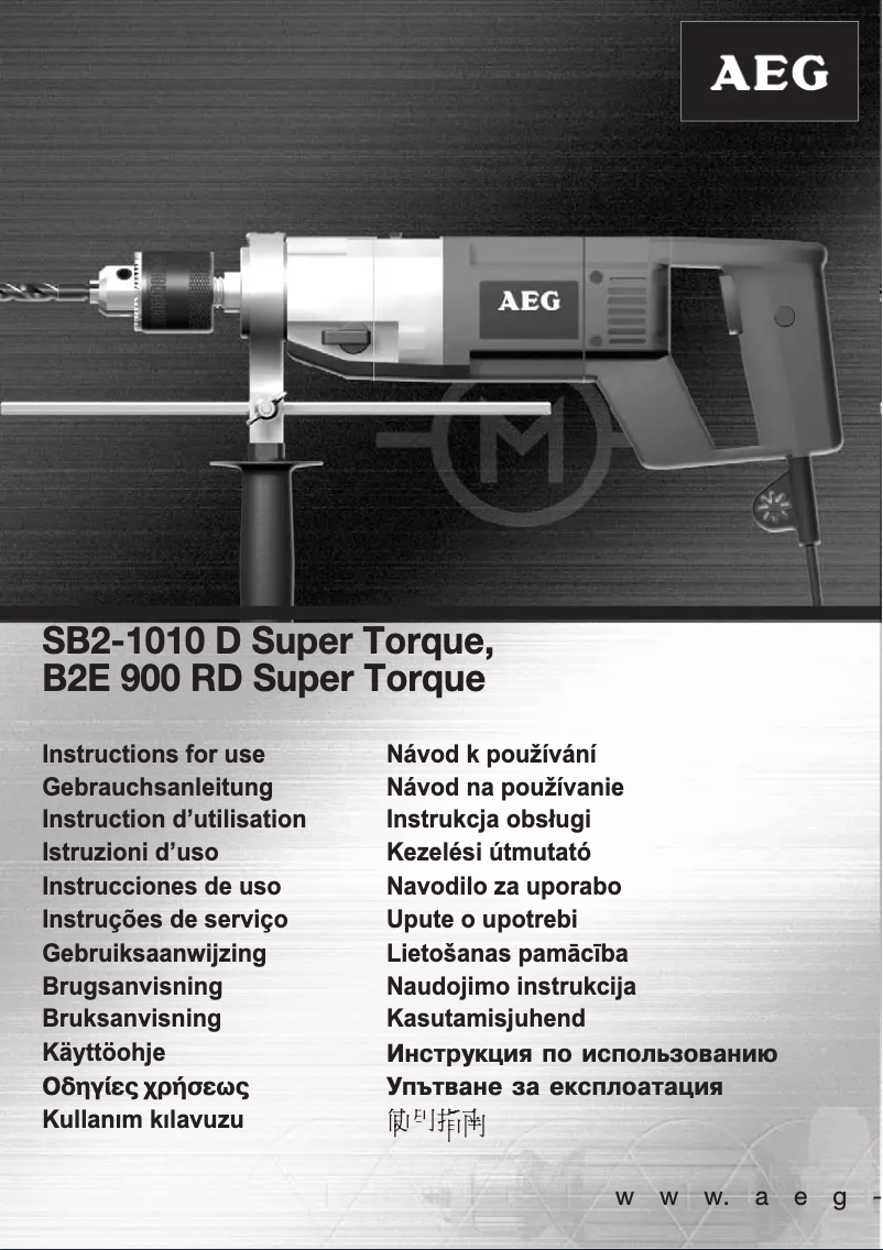 Imagen de la primera página del manual del dispositivo SB2-1010 D Super Torque