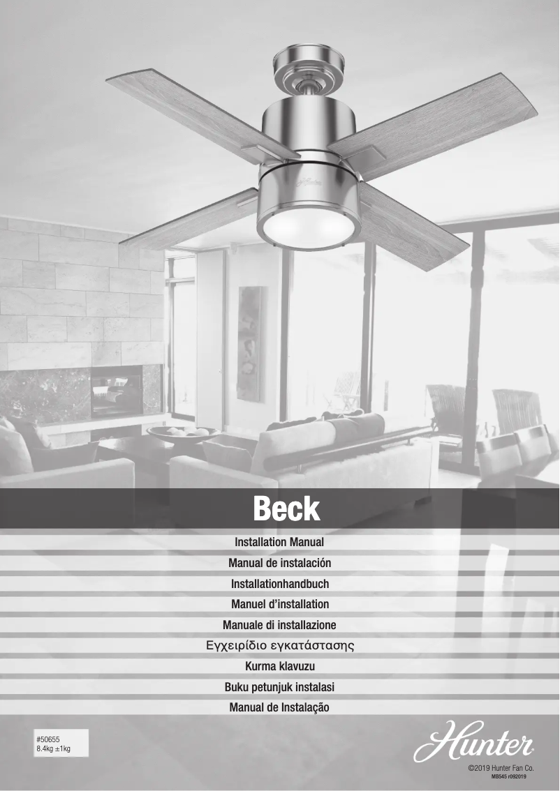 Imagen de la primera página del manual del dispositivo Beck