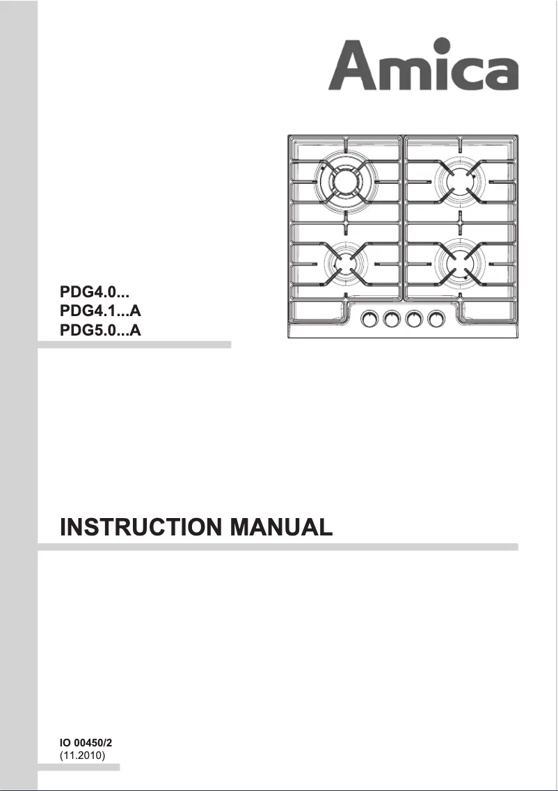 Page n°1 - Manuel utilisateur Amica KMG 13166 E