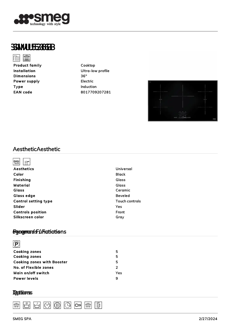 Image de la première page du manuel de l'appareil SIMU536B