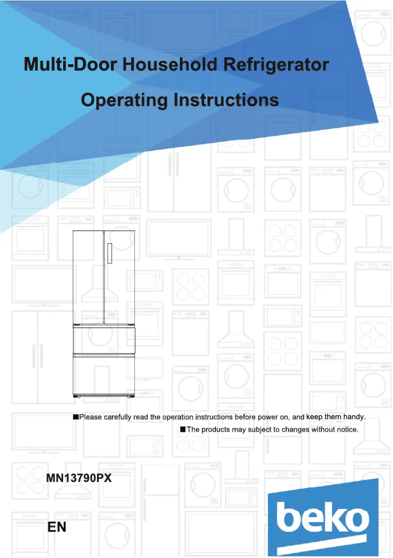 Image de la première page du manuel de l'appareil MN13790