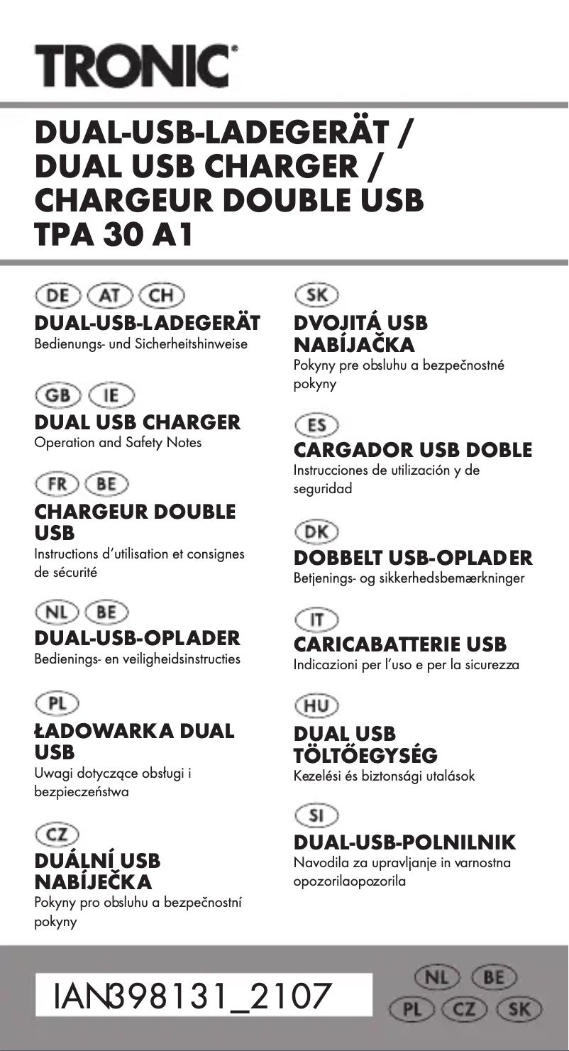 Image de la première page du manuel de l'appareil HG07782A