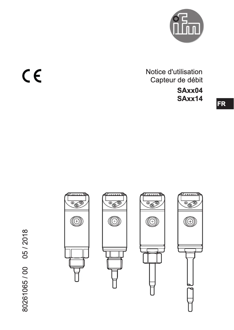 Page n°1 - Manuel utilisateur IFM SA5014