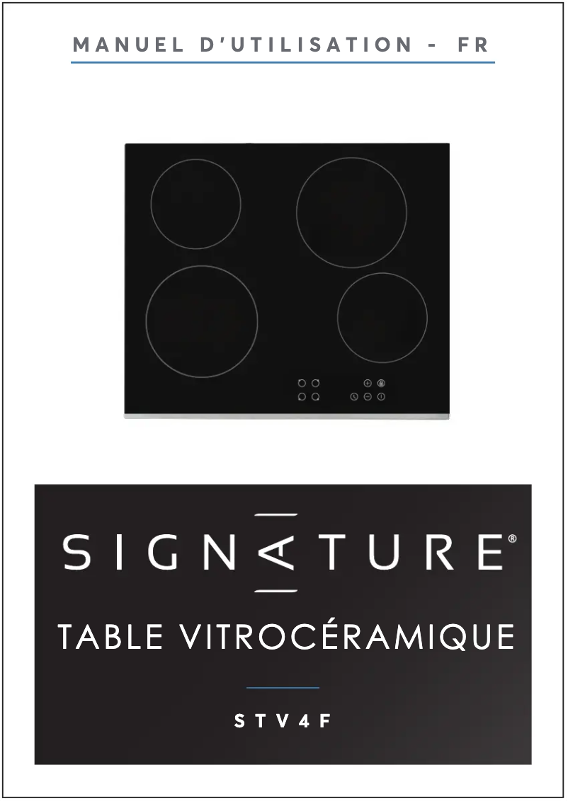 Página 1 del manual Manual de usuario Signature STV4F