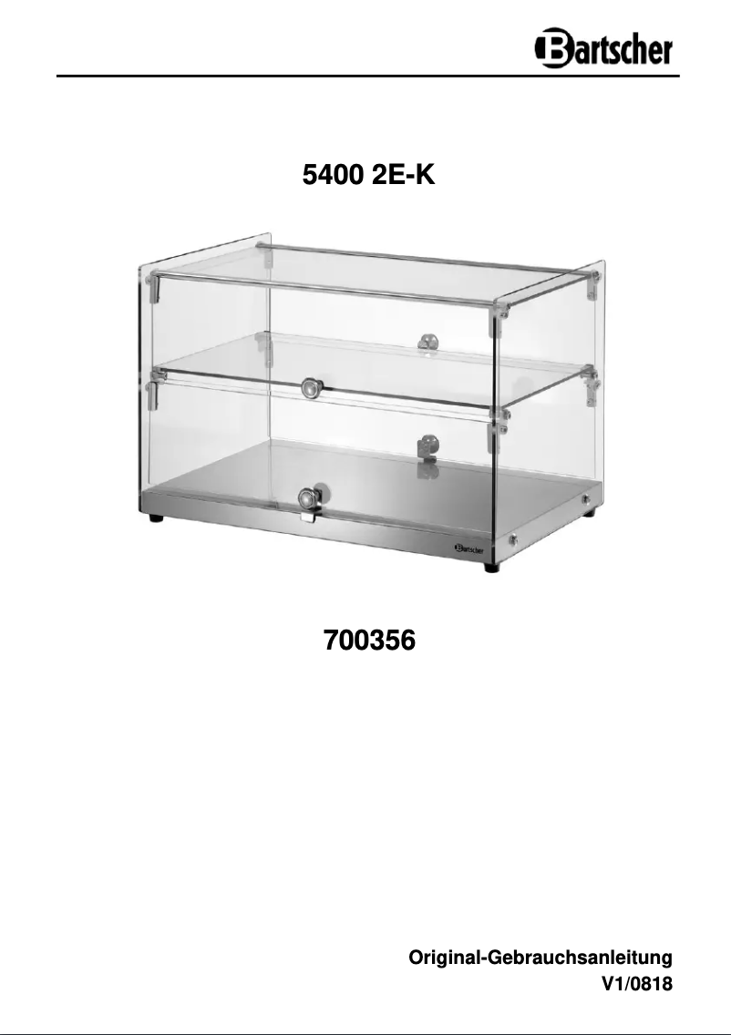 Image de la première page du manuel de l'appareil 5400 2E-K