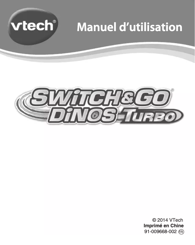 Image de la première page du manuel de l'appareil Turbo Dinos (assortiment)