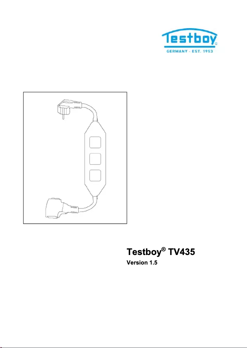 Page n°1 - Manuel utilisateur Testboy TV435