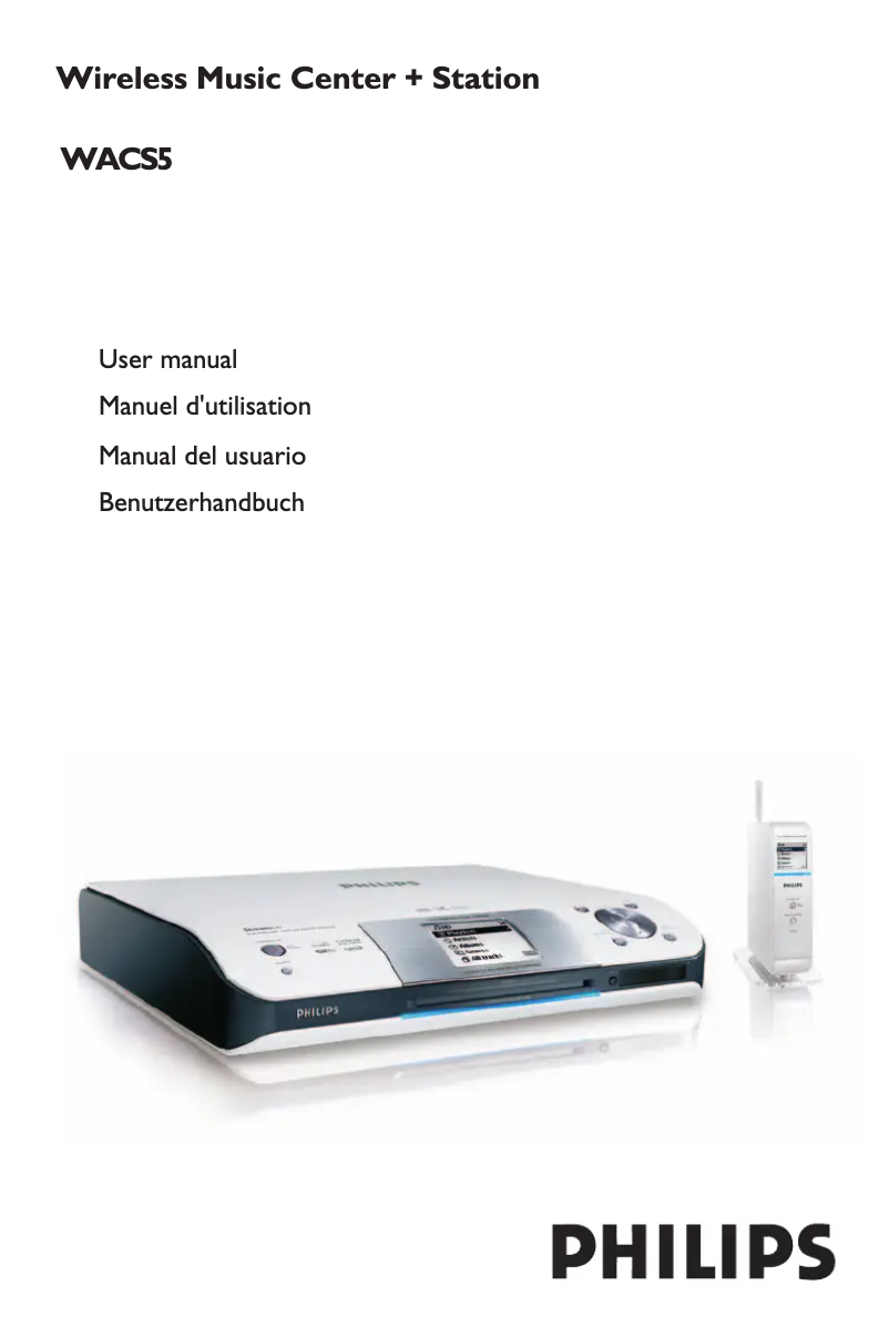 Page n°1 - Manuel utilisateur Philips WACS5