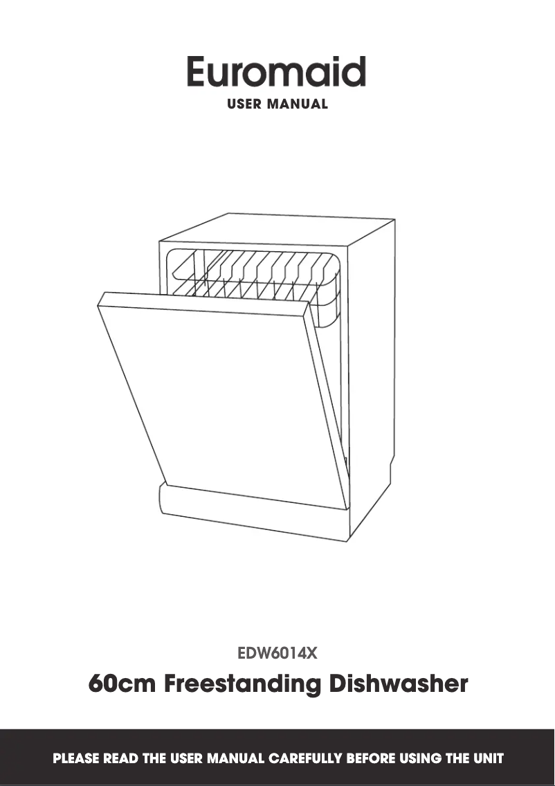 Page n°1 - Manuel utilisateur Euromaid EDW6014X