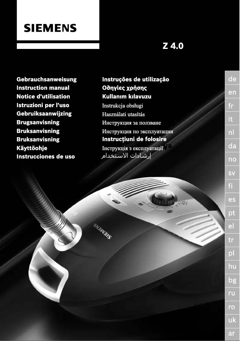 Page 1 de la notice Manuel utilisateur Siemens Cycletech VS55A81