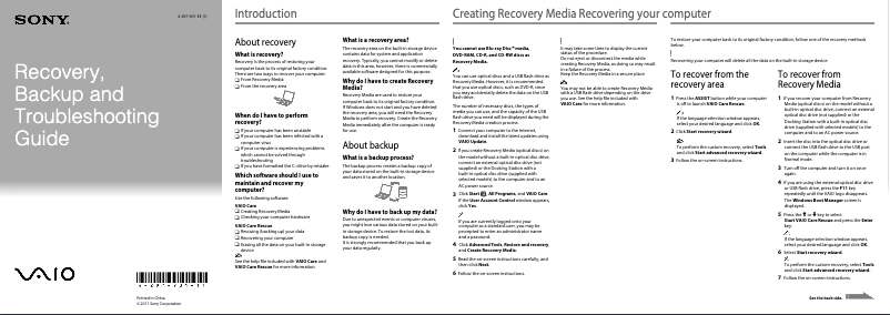 Página 1 del manual Manual de usuario Sony Vaio VPCEH26EA