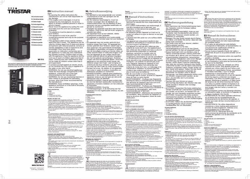 Image de la première page du manuel de l'appareil WR-7512