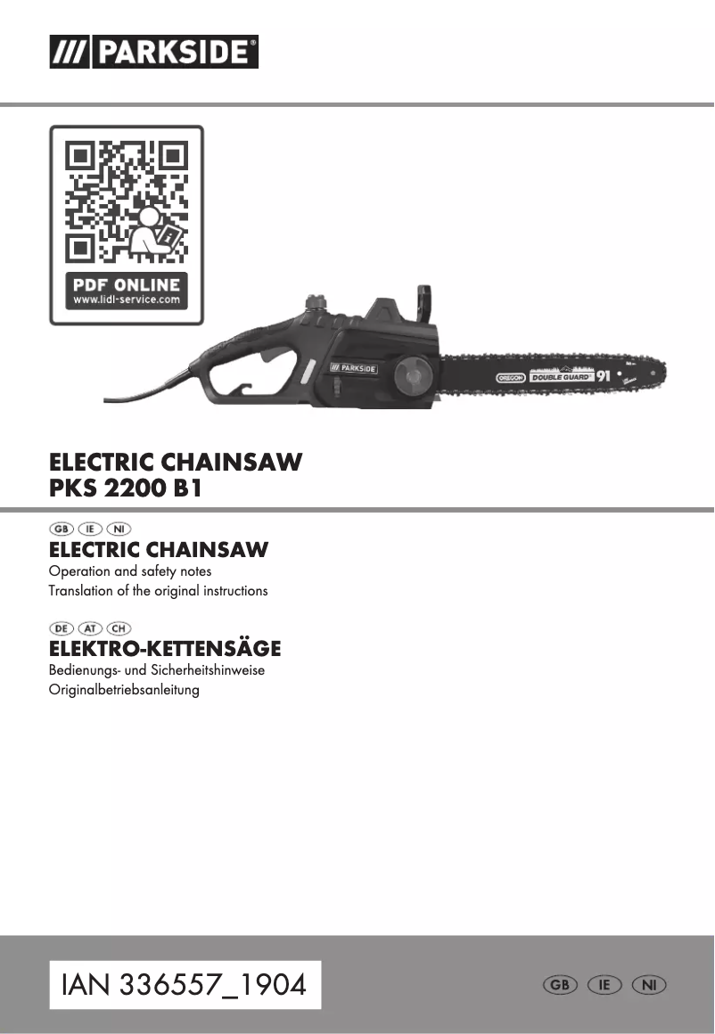 Image de la première page du manuel de l'appareil PKS 2200 B1