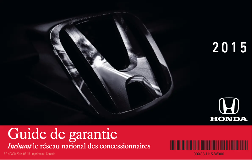 Página 1 del manual Manual de uso y mantenimiento Honda Pilot (2015)