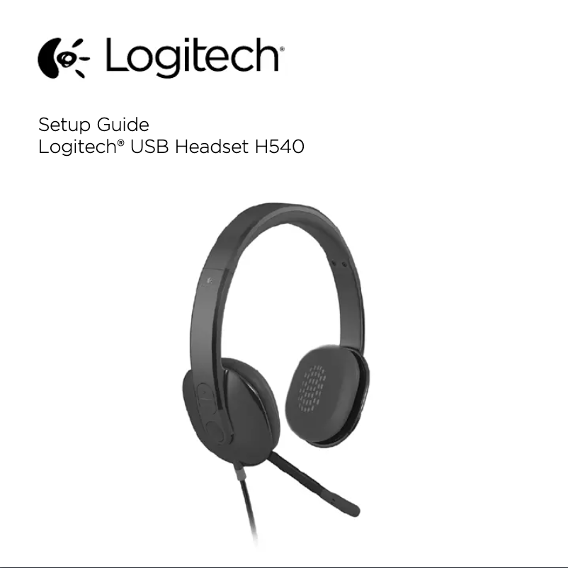 Image de la première page du manuel de l'appareil USB Headset H540
