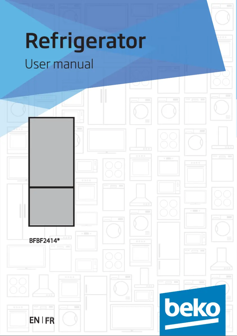 Page 1 de la notice Manuel utilisateur Beko BFBF2414SS