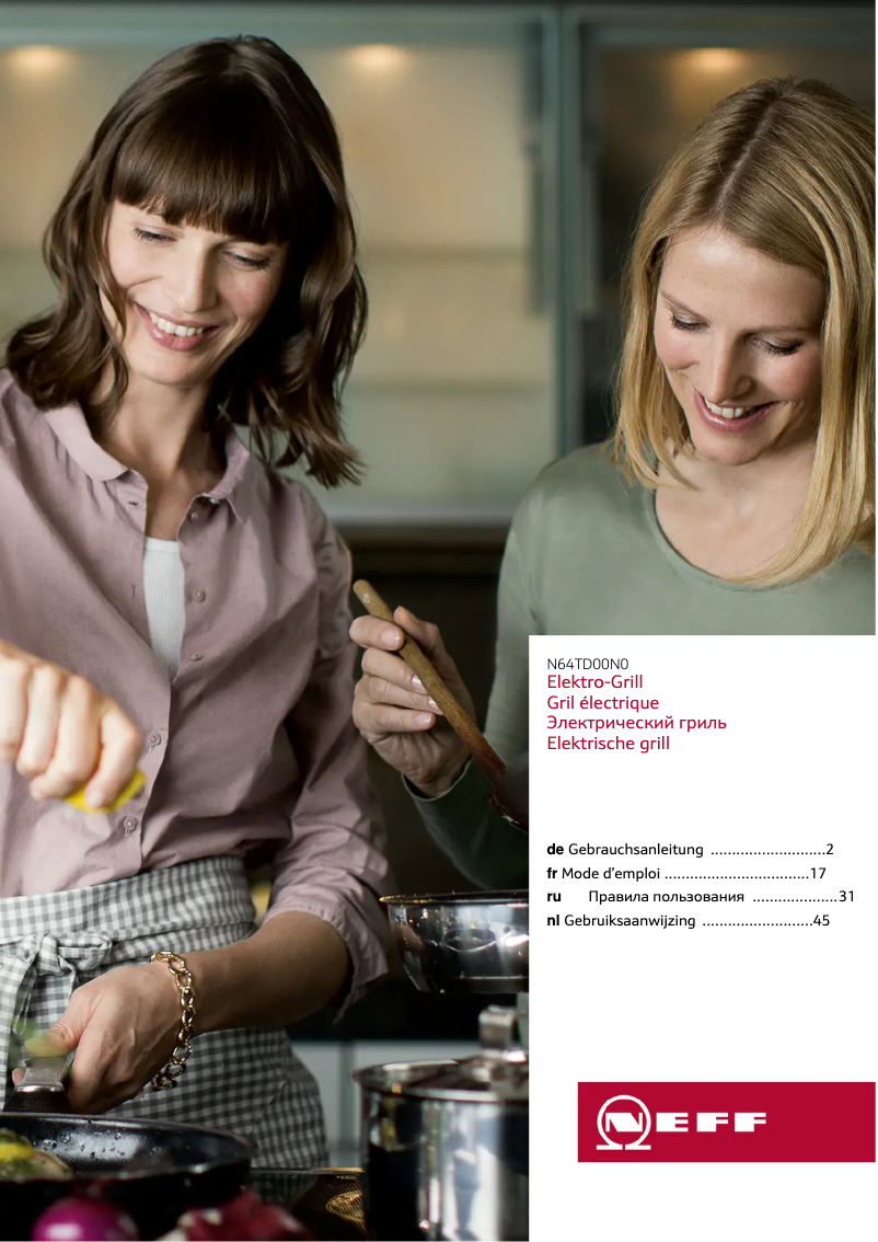 Page 1 de la notice Manuel utilisateur Neff N64TD00N0