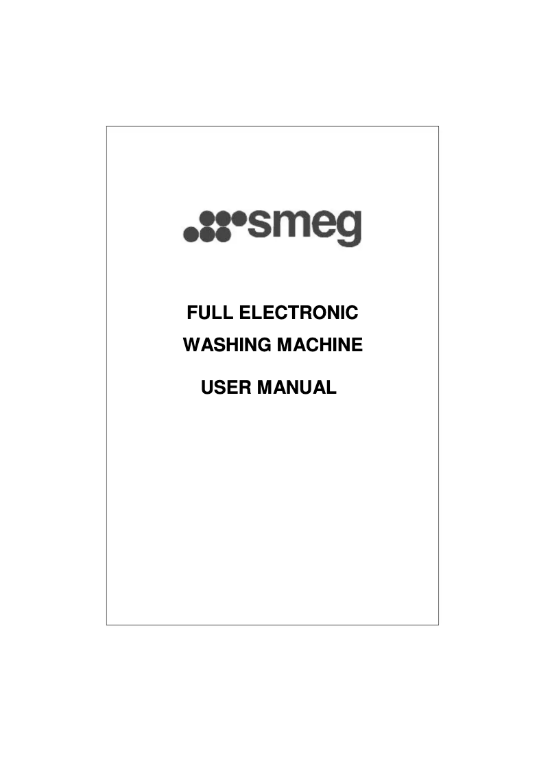 Page 1 de la notice Manuel utilisateur Smeg SWM127ES