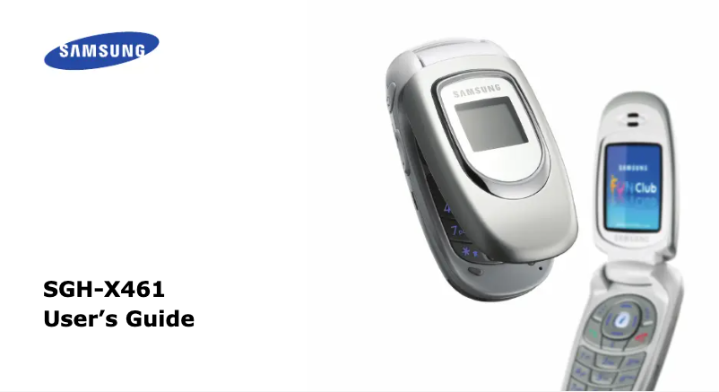 Página 1 del manual Manual de usuario Samsung SGH-X461