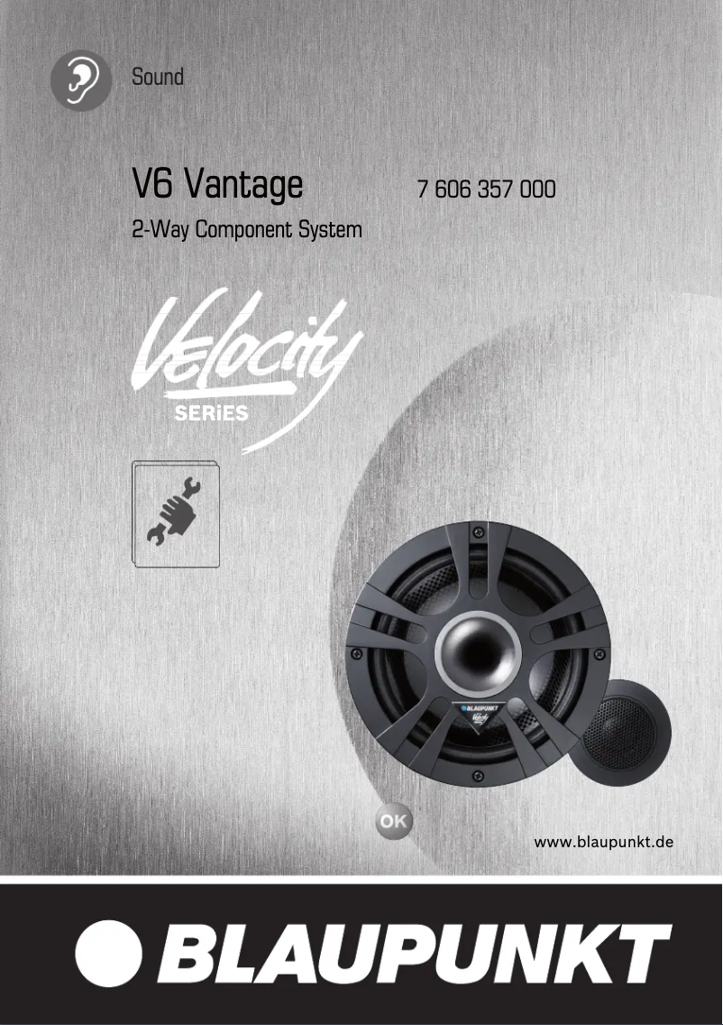Página 1 del manual Manual de usuario Blaupunkt Velocity V6 Vantage