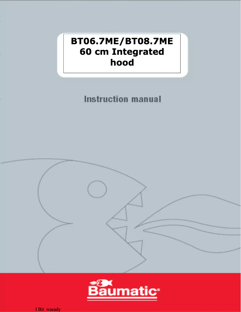 Page 1 de la notice Manuel utilisateur Baumatic BT08.7ME