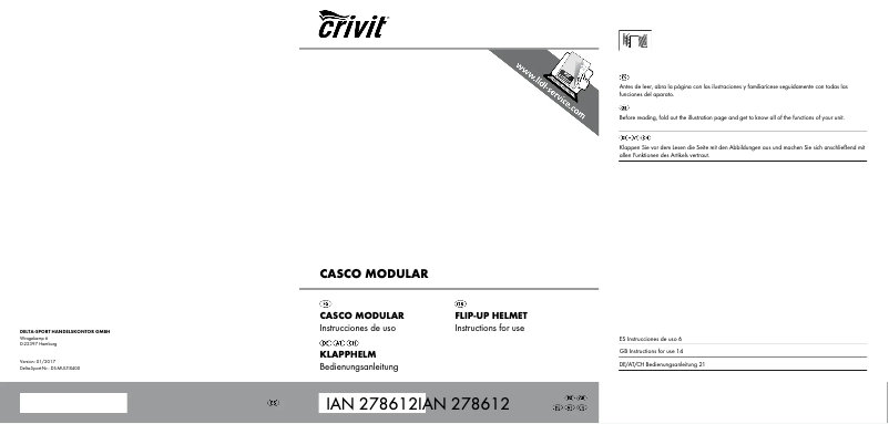 Page 1 de la notice Manuel utilisateur Crivit IAN 103796