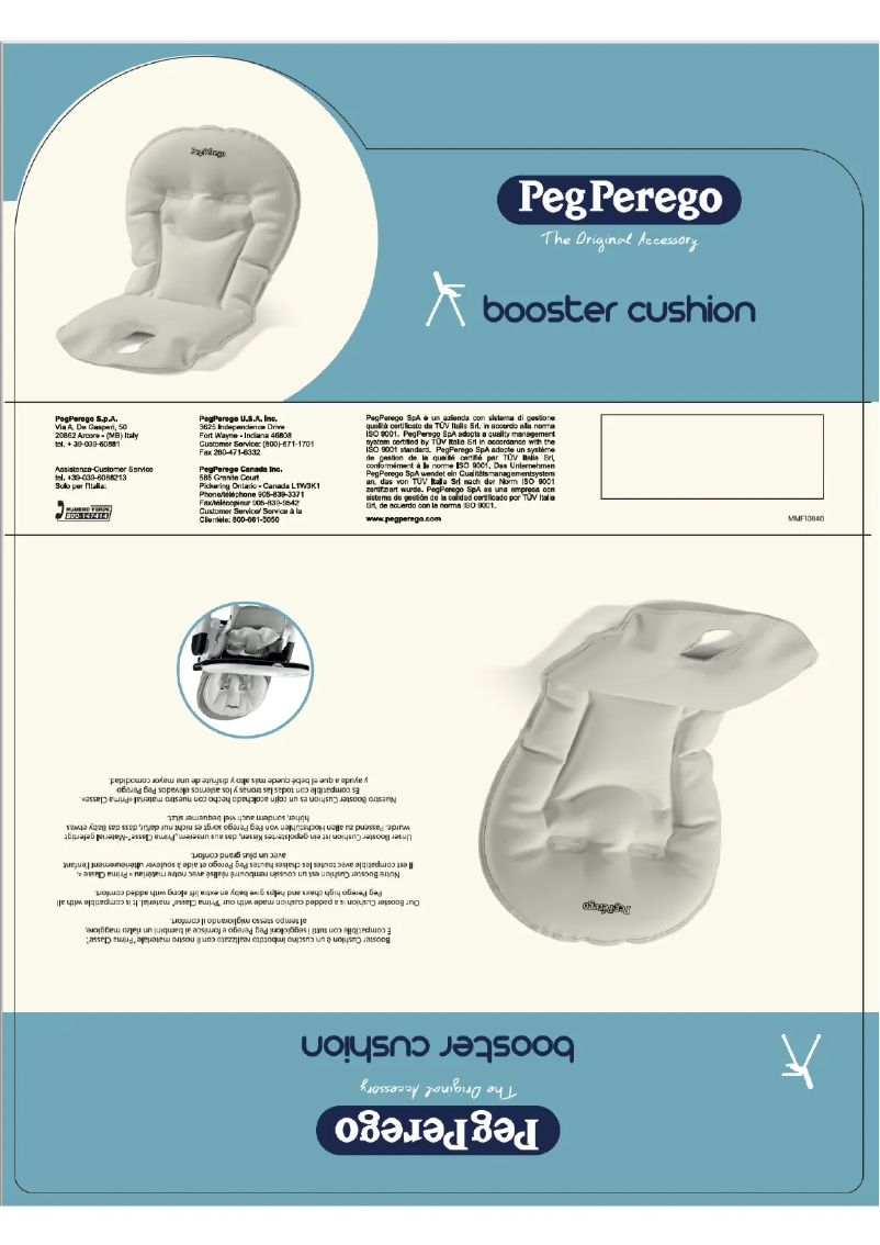 Image de la première page du manuel de l'appareil Booster Cushion