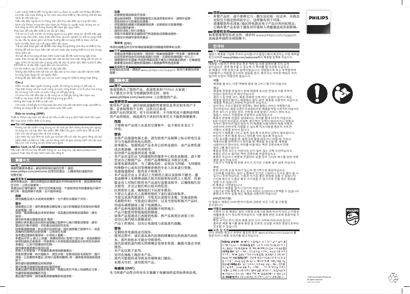 Page 1 de la notice Brochure Philips Steam&Go GC360