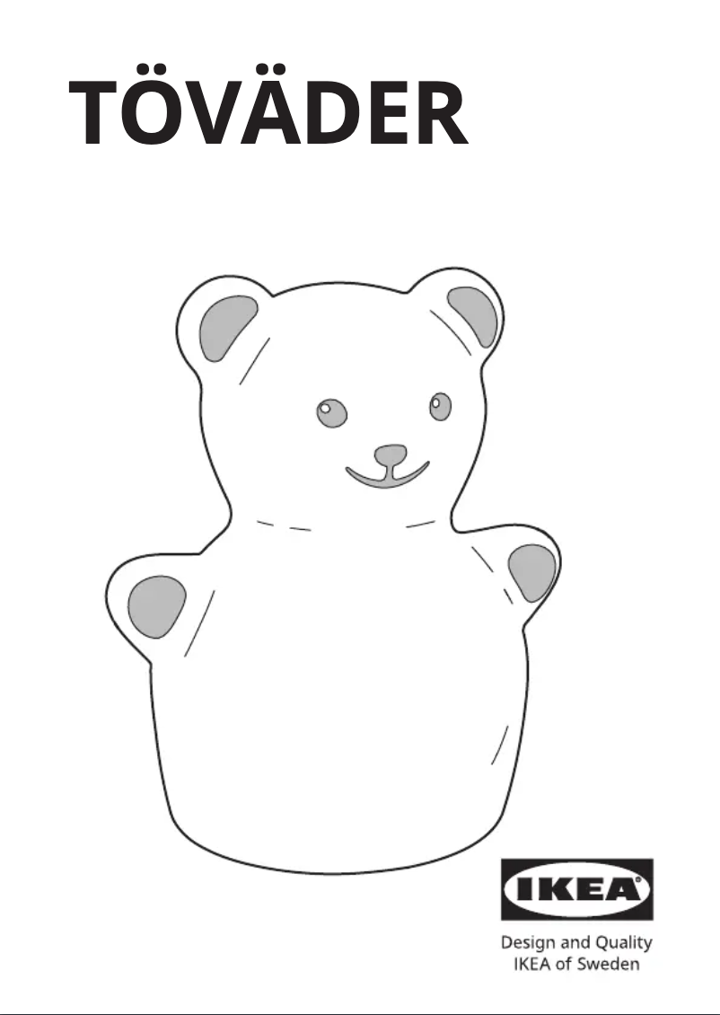 Page 1 de la notice Manuel utilisateur Ikea TÖVÄDER 005.243.53