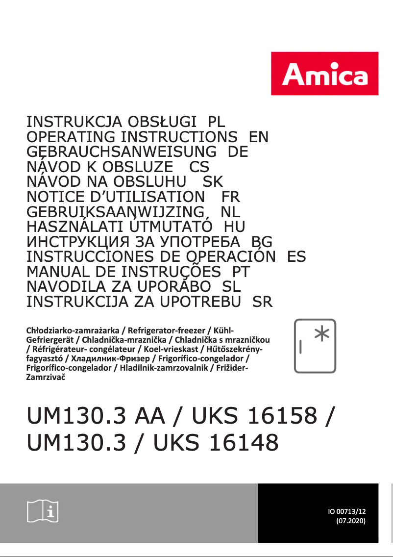 Page n°1 - Label énergétique Amica UM130.3