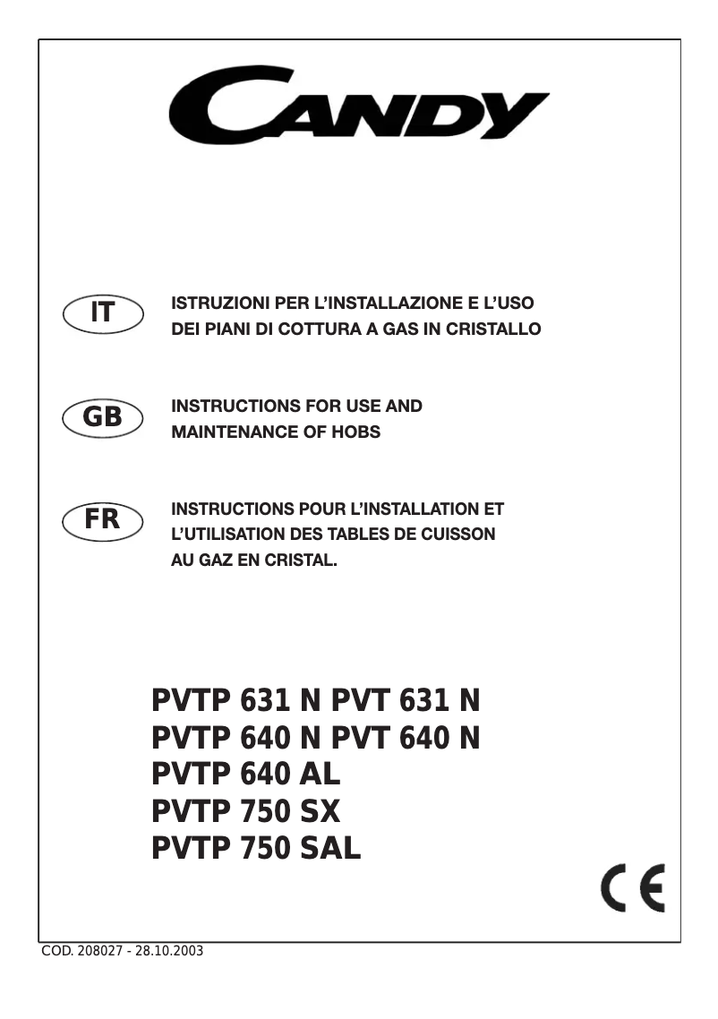Image de la première page du manuel de l'appareil PCPVTP750SX