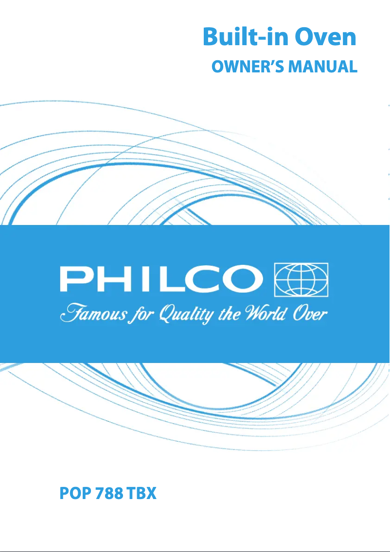 Page 1 de la notice Manuel utilisateur Philco POP 788 TBX