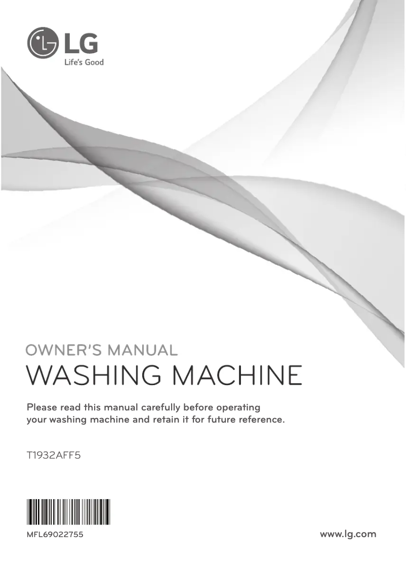 Page 1 de la notice Manuel utilisateur LG T1932AFF5