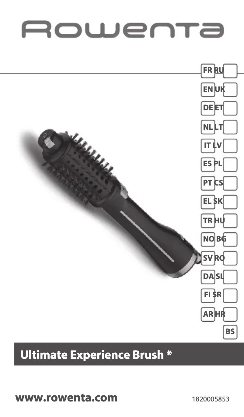 Página 1 del manual Manual de usuario Rowenta Ultimate Experience CF9620