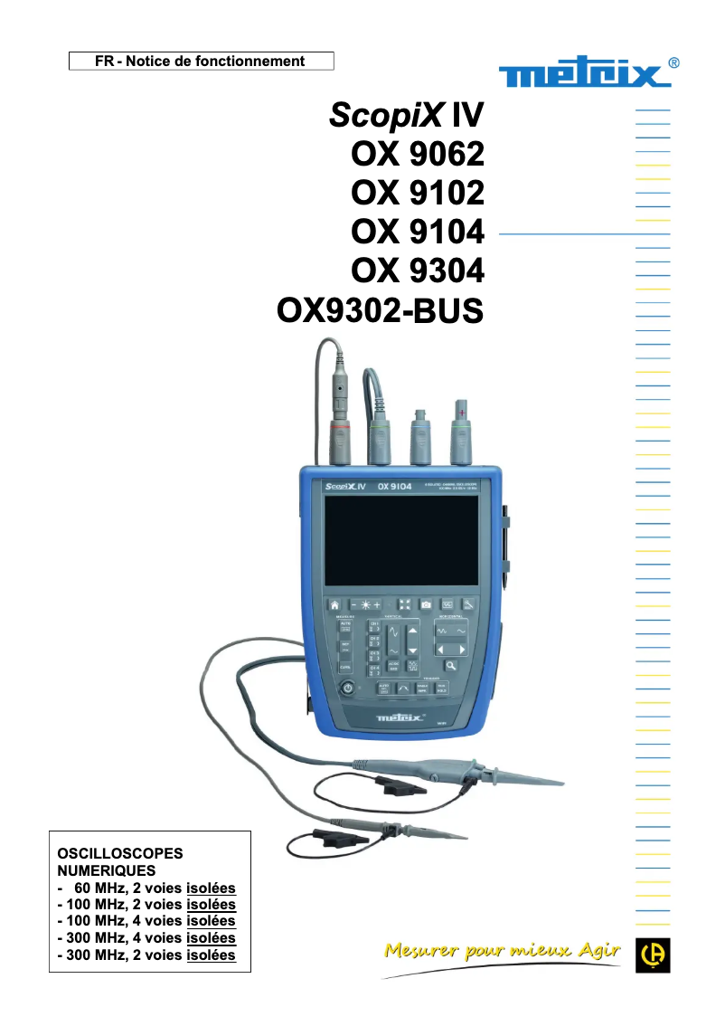 Página 1 del manual Manual de usuario Metrix ScopiX IV OX9062