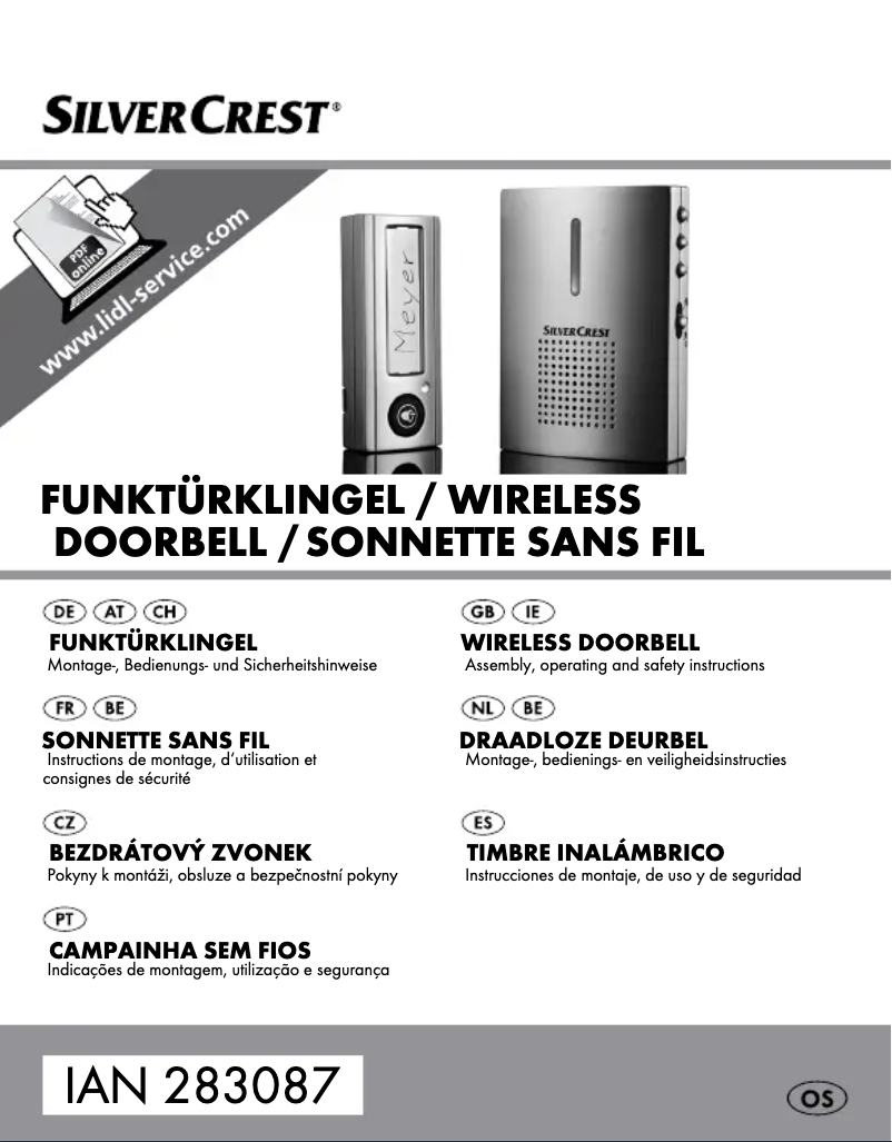 Page n°1 - Manuel utilisateur SilverCrest HG01041A