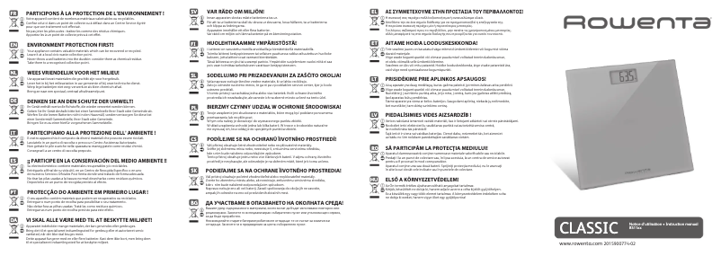 Página 1 del manual Manual de usuario Rowenta Classic BS1133