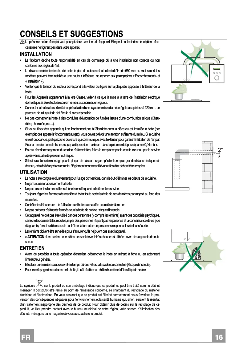 Page 1 de la notice Manuel utilisateur Smeg KSEIR92E