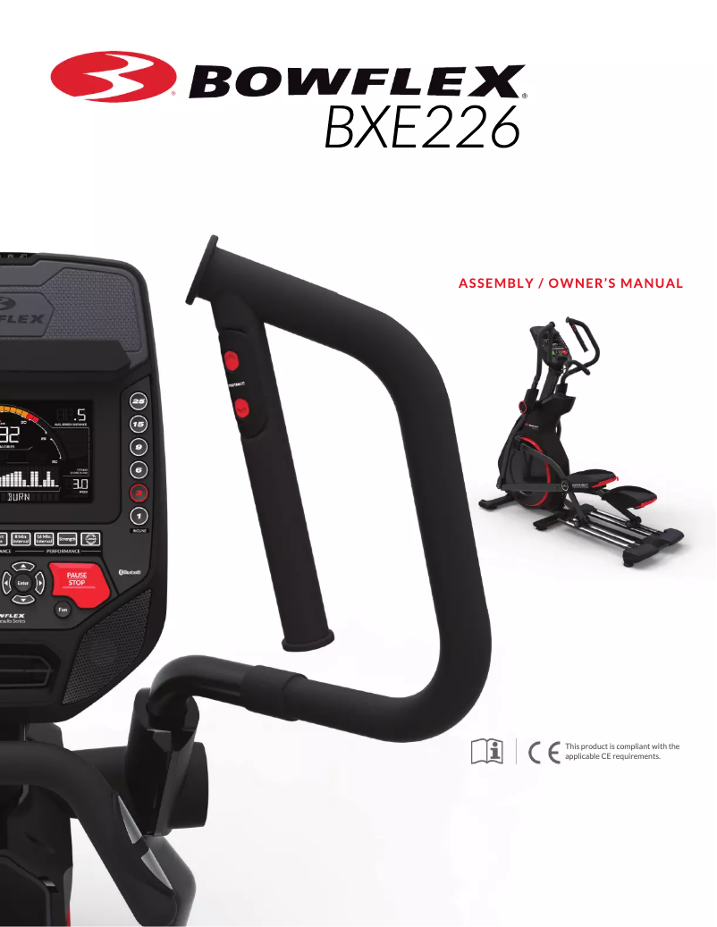 Página 1 del manual Guía de inicio rápido Bowflex BXE226