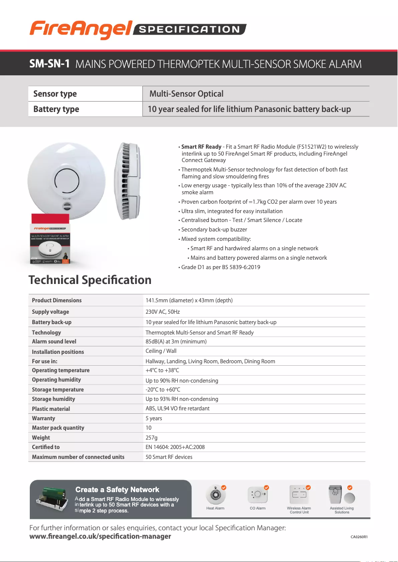 Image de la première page du manuel de l'appareil SM-SN-1