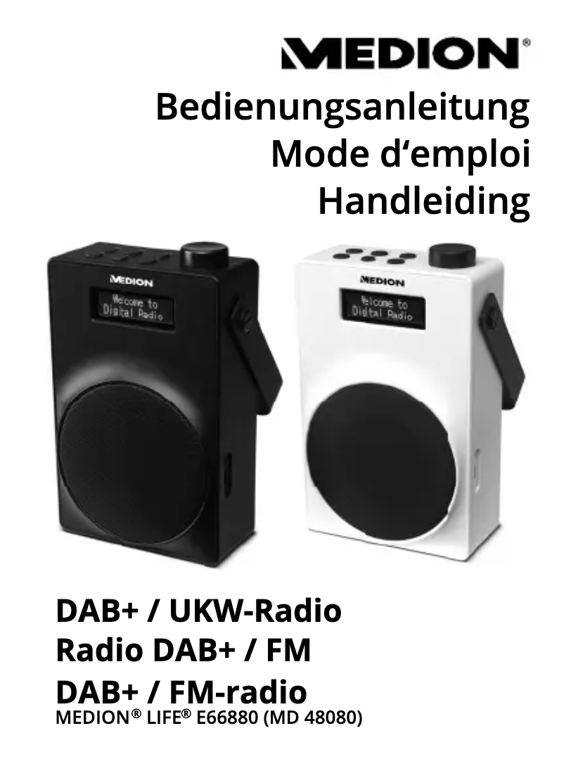 Image de la première page du manuel de l'appareil LIFE E66880 (MD 48080)