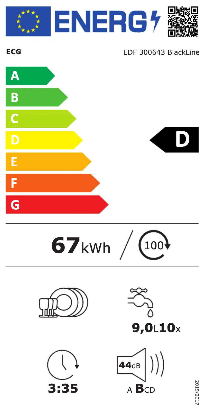 Image de la première page du manuel de l'appareil EDF 300643 BlackLine