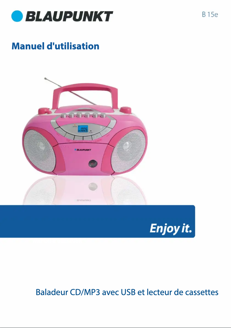 Page n°1 - Manuel utilisateur Blaupunkt B 15e