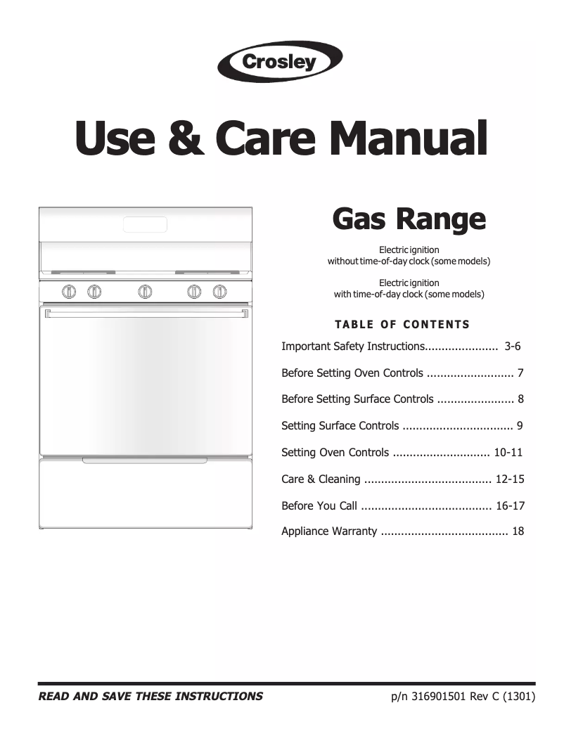 Image de la première page du manuel de l'appareil CRG3120LW