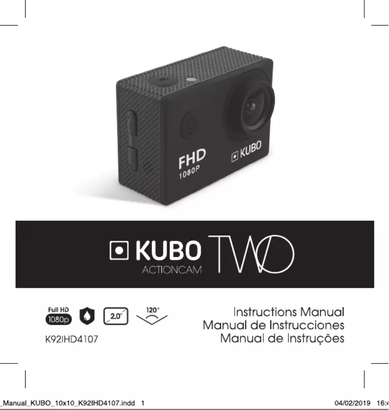 Página 1 del manual Manual de usuario Kubo Two FHD